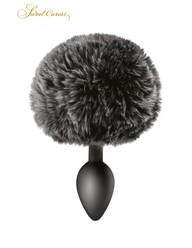 Kaninchenschwanzplug - schwarz