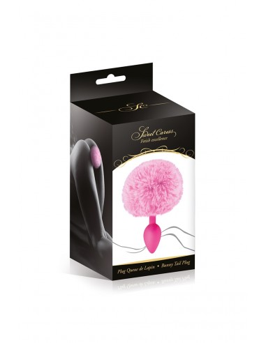 Kaninchenschwanzplug - rosa