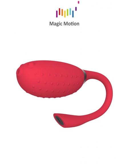 Huevo vibrador conectado Magic Fugu rojo - Magic Motion