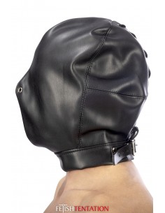 Cagoule BDSM fermée simili cuir - Fetish Tentation 2