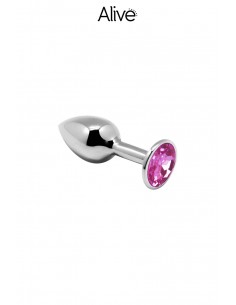 Tapón metal joya rosa S -...