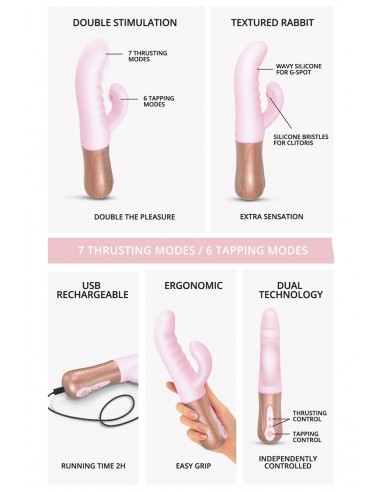 Vibrador Rabbit Sassy Bunny rosa -...