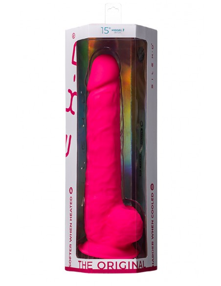 Dildo doble densidad XXL Rosa 38 x 7 cm - SilexD