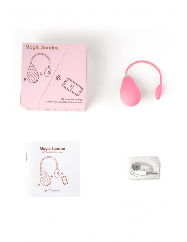 Huevo vibrador conectado Magic Sundae...