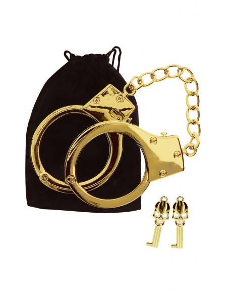 Menottes BDSM plaquées or - Taboom