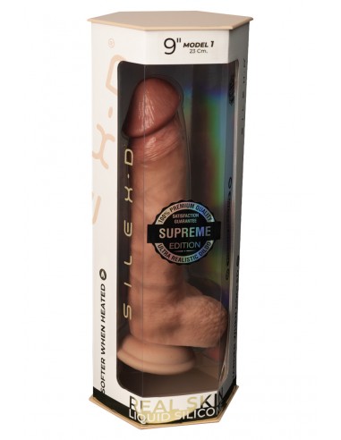 Gode Real Skin Supreme Model 1 flesh 23 cm - SilexD