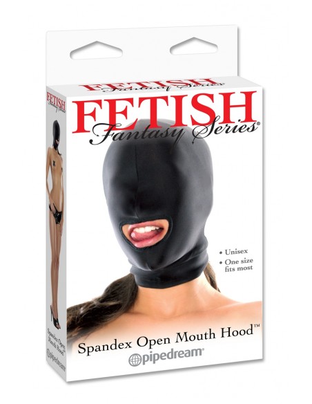 Cagoule spandex bouche ouverte