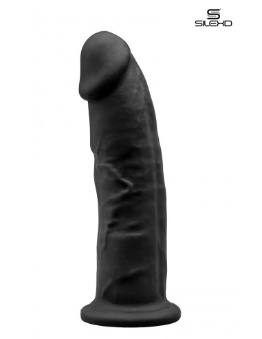 Consolador negro doble densidad 23 cm...
