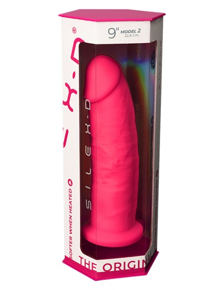 Dildo doble densidad rosa 23 cm - Modelo 2