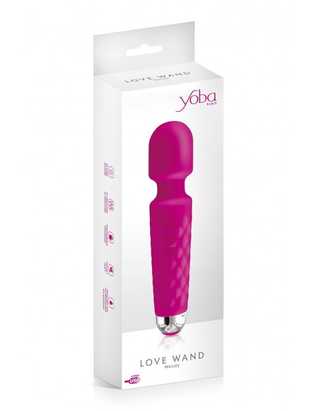 Vibrador Love Wand recargable rosa - Yoba