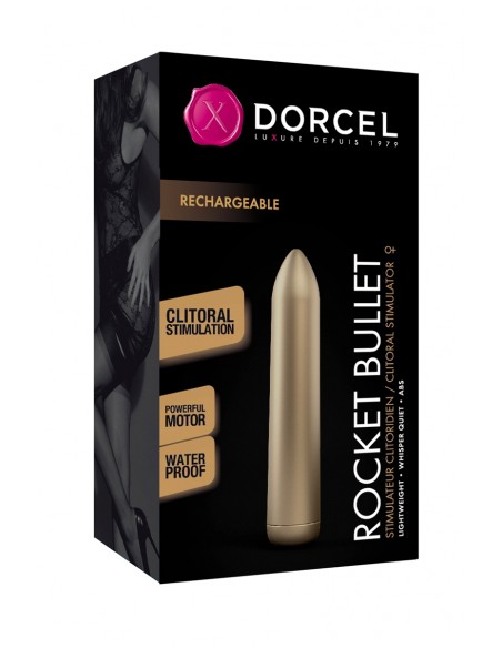 Mini Vibrador Gold Rocket Bullet - Dorcel