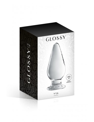 Glas-Analplug Glossy Toys Nr. 26 Klar