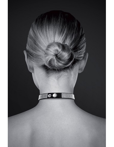 Collier strass et coeur - Bijoux Pour...