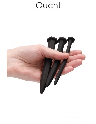 Set de 3 plugs urétraux Grands clous...