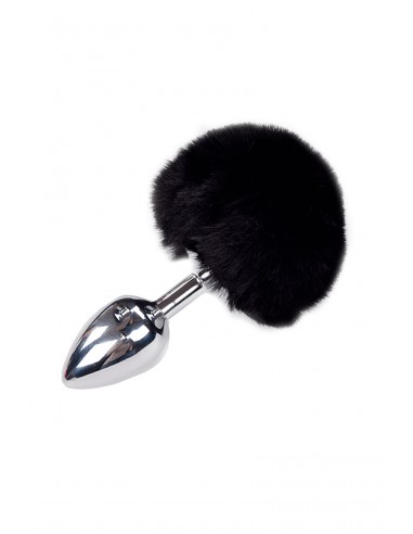 Schwarzer Fluffy M Metallstecker - Alive