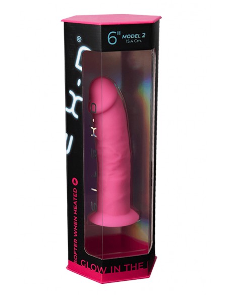 Phosphoreszierender Dildo mit doppelter Dichte, 15,4 cm – SilexD