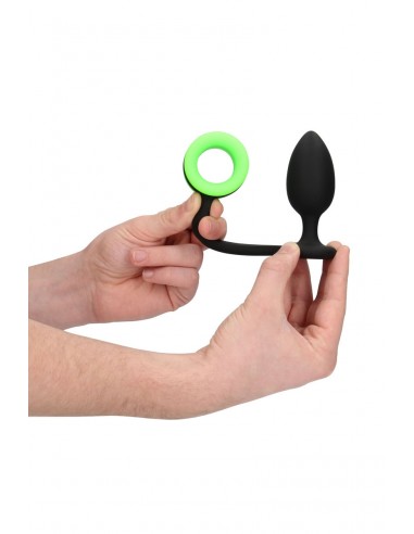 Plug con anillo de pene fosforescente...