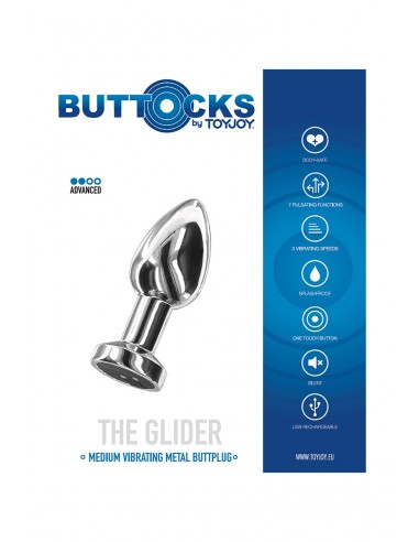 Plug vibrant en métal The Glider M 