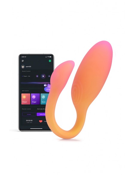 Oeuf vibrant connecté Flamingo Max orange - Magic Motion