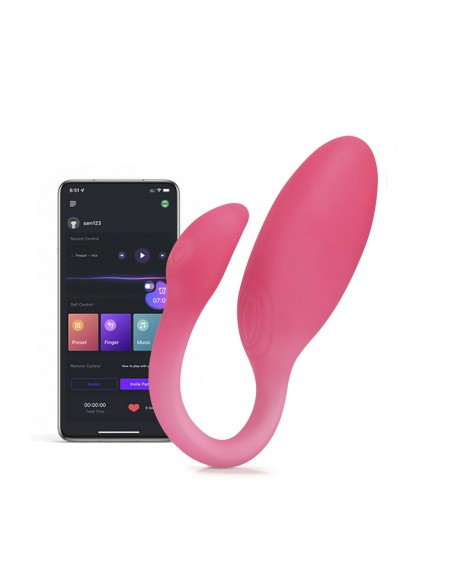 Stimulateur connecté Flamingo Max rose  - Magic Motion