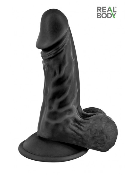 Schwarzer realistischer Dildo 13 cm - Real Mike