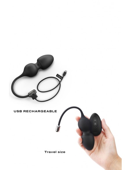 Bolas de amor teledirigidas negras - Dorcel