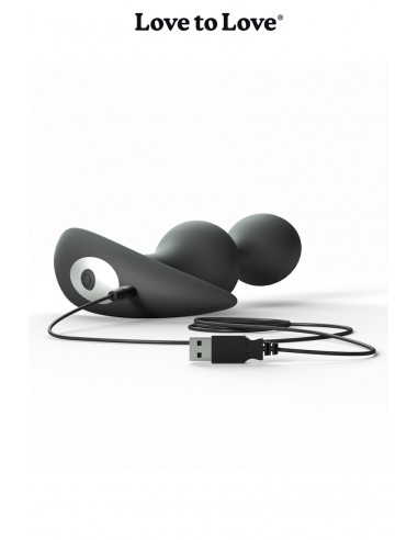 Twinny Bud vibrierender Analplug schwarz