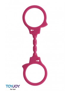 Menottes silicone stretchy - rose