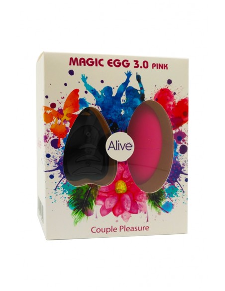 Huevo vibrador a control remoto Magic egg 3 - rosa