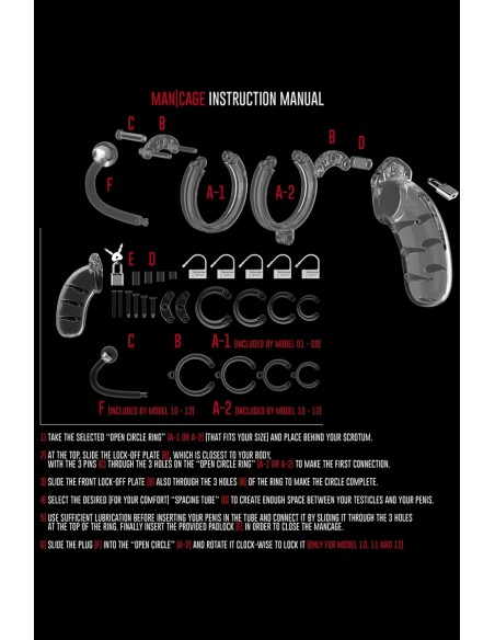 Cage de chasteté 9cm avec plug - ManCage 10