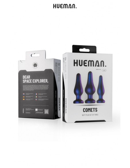 Kit 3 Analplugs Comet - Hueman