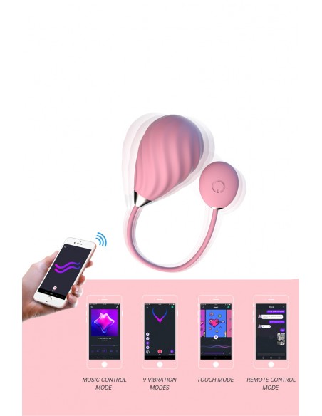 Huevo vibrador conectado Magic Sundae rosa - Magic Motion