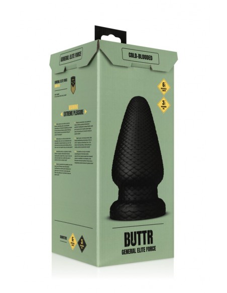 Plug anal XXL Cold Blooded diamètre 9,9 cm - Buttr