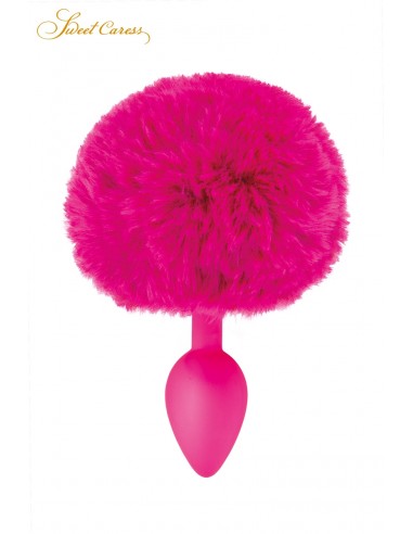 Kaninchenschwanzplug - Fuchsia