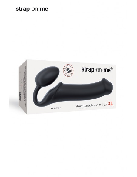 XL schwarzer Umschnalldildo