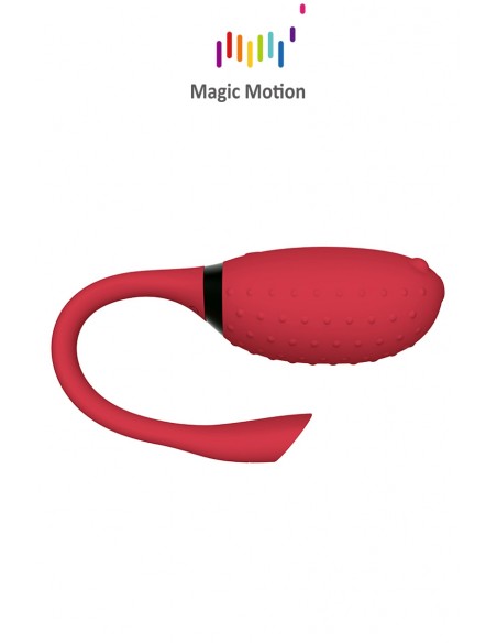 Huevo vibrador conectado Magic Fugu rojo - Magic Motion