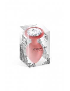 Plug bijou silicone rouge L - Hidden Eden 2