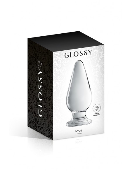 Plug anal de vidrio Glossy Toys No. 26 Clear