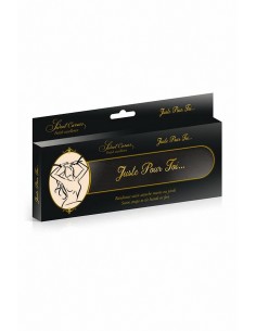 2 liens BDSM satin noir -... 2