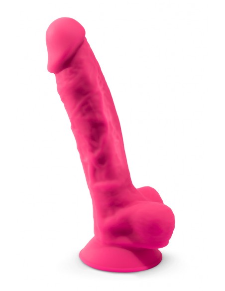 Dildo doble densidad rosa 20 cm - SilexD