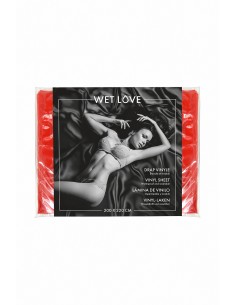 Drap Vinyle rouge 220 x 200 cm - Fetish Tentation 2
