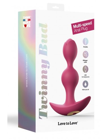 Twinny Bud plug anal vibrador ciruela