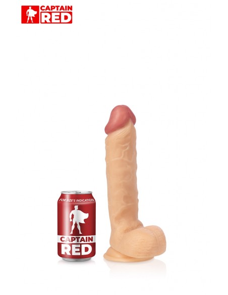 Der realistische Intense-Dildo 24 x 5 cm – Captain Red