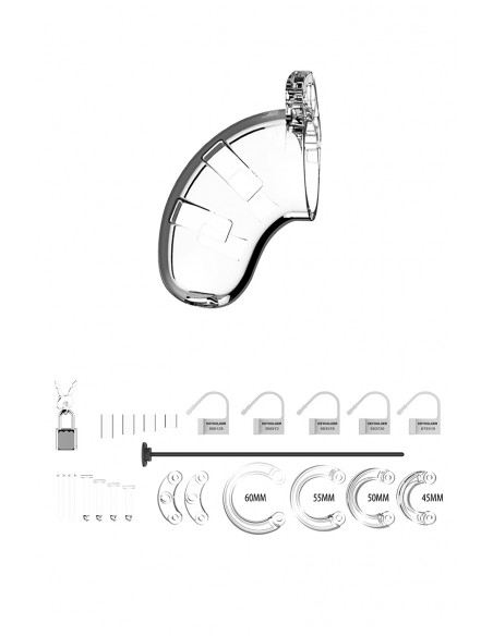 Cage de chasteté 6,5cm avec plug d'urètre - ManCage 15