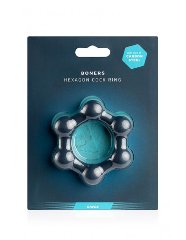 Cockring Hexagonal avec billes en...