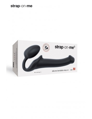 M schwarzer Umschnalldildo