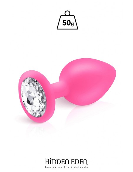 Tapón joya silicona rosa M - Hidden Eden