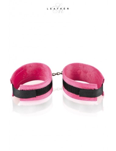 Menottes de poignets rose et noir