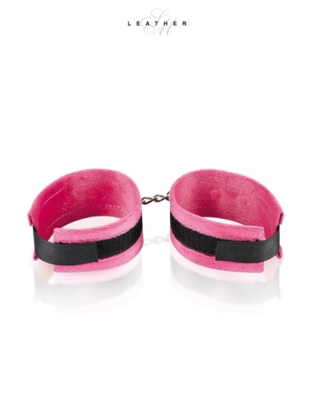 Menottes de poignets rose et noir