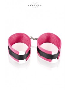 Menottes de chevilles rose et noir 2